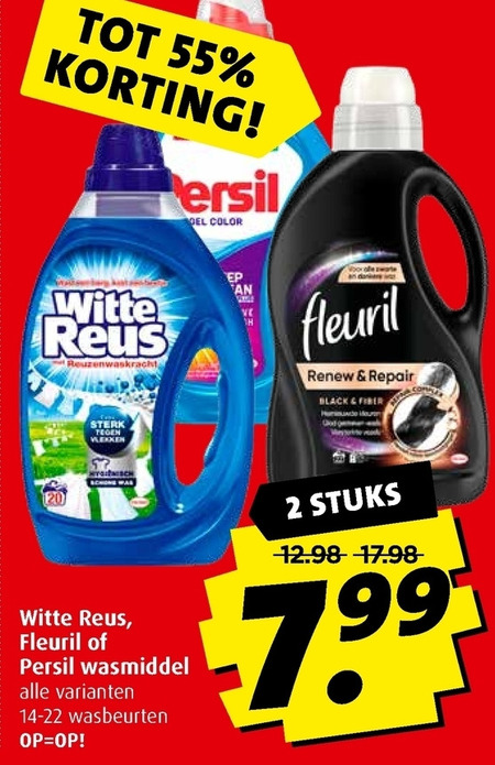 Fleuril   wasmiddel folder aanbieding bij  Boni - details