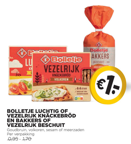 Bolletje   beschuit, knackebrod folder aanbieding bij  Jumbo - details