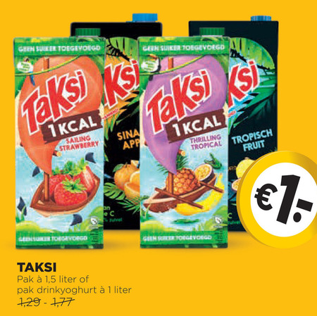 Taksi   fruitdrank, drinkyoghurt folder aanbieding bij  Jumbo - details