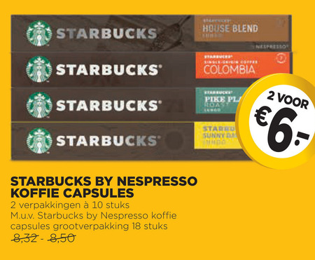 Starbucks   koffiecups folder aanbieding bij  Jumbo - details