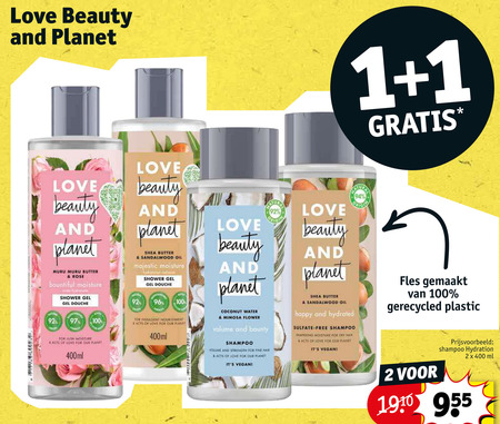 Love beauty and planet   shampoo folder aanbieding bij  Kruidvat - details