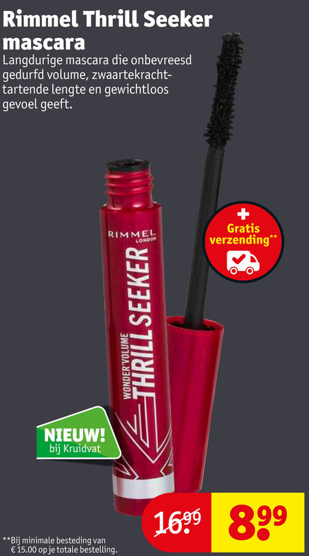 af hebben Bekwaam Verbeteren Rimmel mascara folder aanbieding bij Kruidvat - details