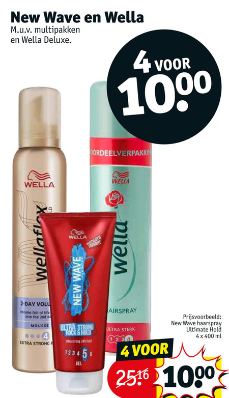 Wella   hairspray, haargel folder aanbieding bij  Kruidvat - details