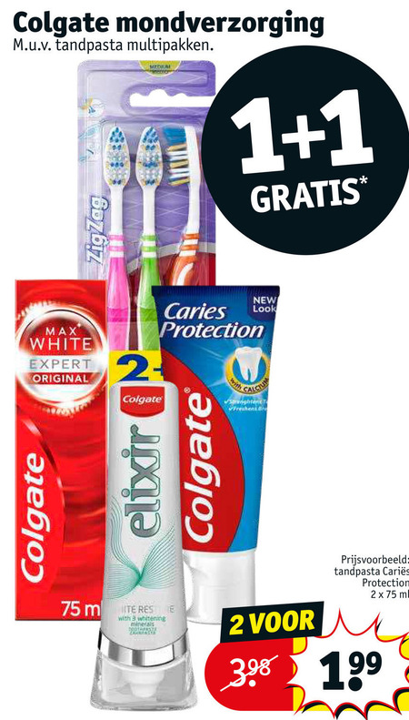 Colgate   tandpasta, tandenborstel folder aanbieding bij  Kruidvat - details