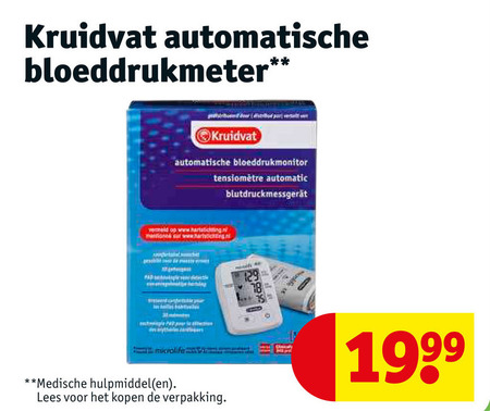 Kruidvat Huismerk   bloeddrukmeter folder aanbieding bij  Kruidvat - details