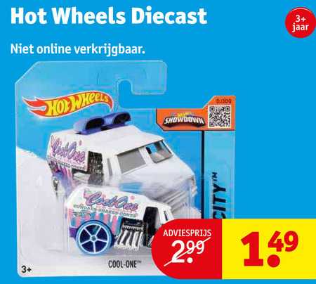 Hot Wheels   miniatuur auto folder aanbieding bij  Kruidvat - details