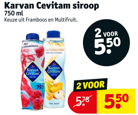 Karvan Cevitam   limonadesiroop folder aanbieding bij  Kruidvat - details