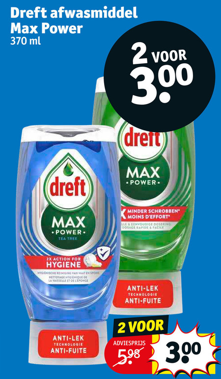 Dreft   afwasmiddel folder aanbieding bij  Kruidvat - details