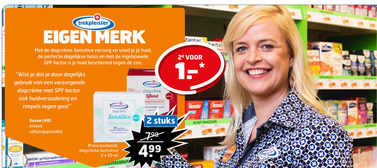 Trekpleister Huismerk   dagcreme folder aanbieding bij  Trekpleister - details