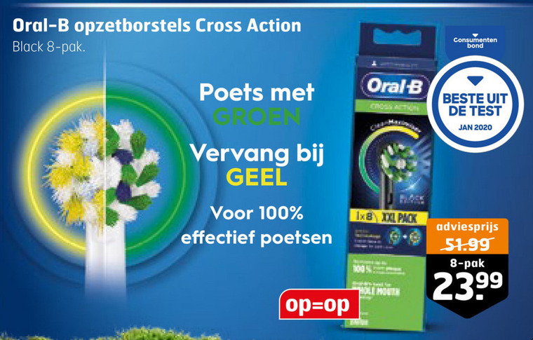 Braun Oral-B   opzetborstel folder aanbieding bij  Trekpleister - details