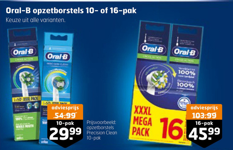 Braun Oral-B   opzetborstel folder aanbieding bij  Trekpleister - details