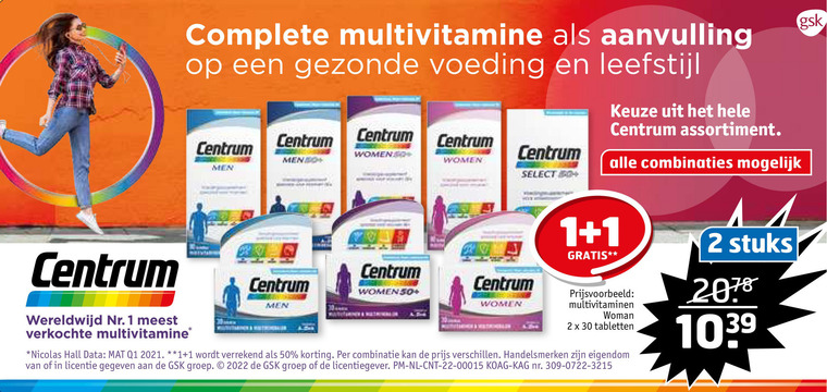 Centrum   multivitaminen folder aanbieding bij  Trekpleister - details