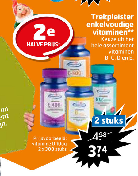 Trekpleister Huismerk   vitamine folder aanbieding bij  Trekpleister - details