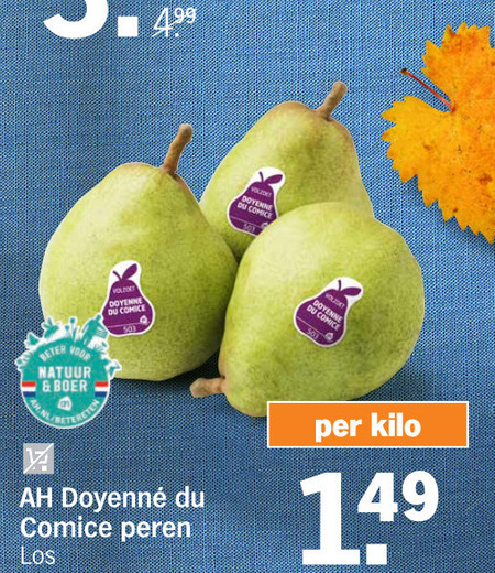 Doyenne du Comice   peren folder aanbieding bij  Albert Heijn - details