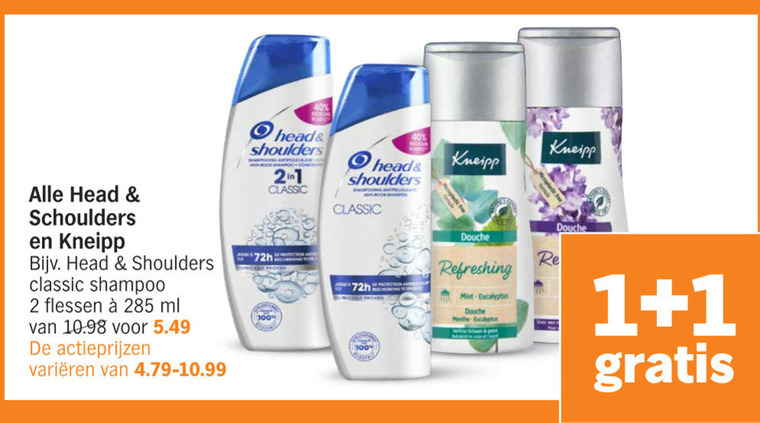 Head and Shoulders   shampoo, douchegel folder aanbieding bij  Albert Heijn - details