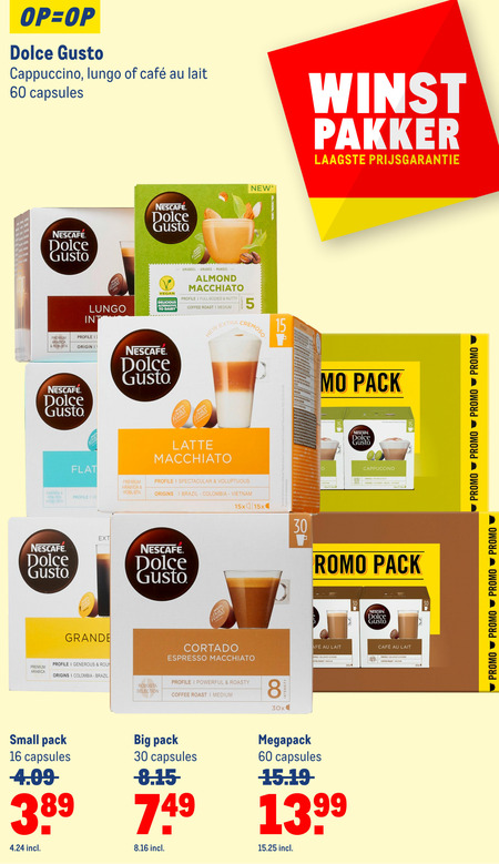 Nescafe   dolce gusto capsules folder aanbieding bij  Makro - details