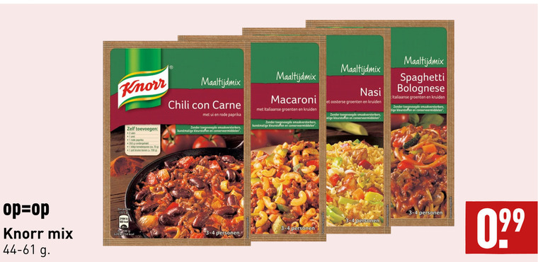 Knorr   maaltijdmix folder aanbieding bij  Aldi - details