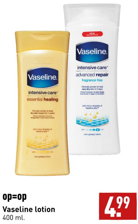 Vaseline   bodylotion folder aanbieding bij  Aldi - details