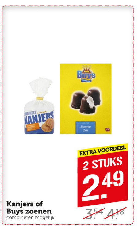 Kanjers   stroopwafels, koek folder aanbieding bij  Coop - details