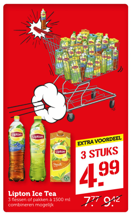 Lipton   ice tea folder aanbieding bij  Coop - details