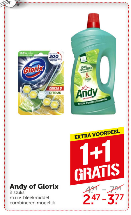 Andy   bleekmiddel, allesreiniger folder aanbieding bij  Coop - details