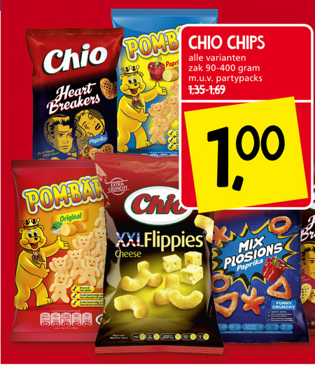 Chio   zoutje, chips folder aanbieding bij  Jan Linders - details