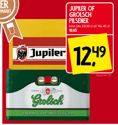 Jupiler   krat bier folder aanbieding bij  Jan Linders - details