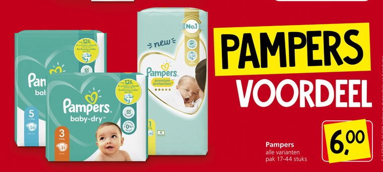 Pampers   luiers, luierbroekjes folder aanbieding bij  Jan Linders - details