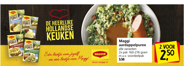 Maggi   aardappelpuree folder aanbieding bij  Jan Linders - details