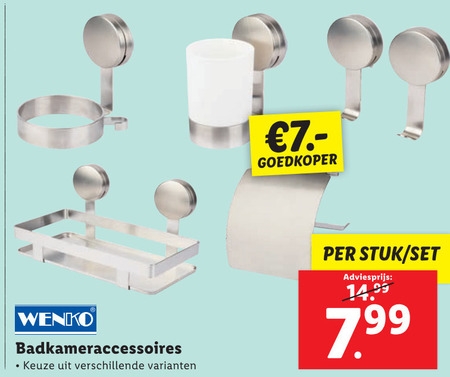 badkamer accessoire folder aanbieding Lidl -