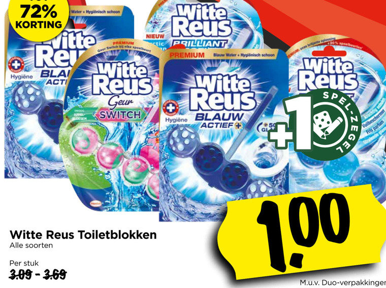 Witte Reus   toiletblok folder aanbieding bij  Vomar - details