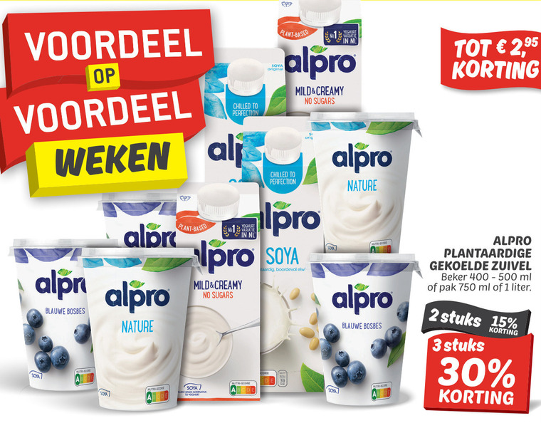 soja melk, soja yoghurt folder aanbieding bij Dekamarkt details
