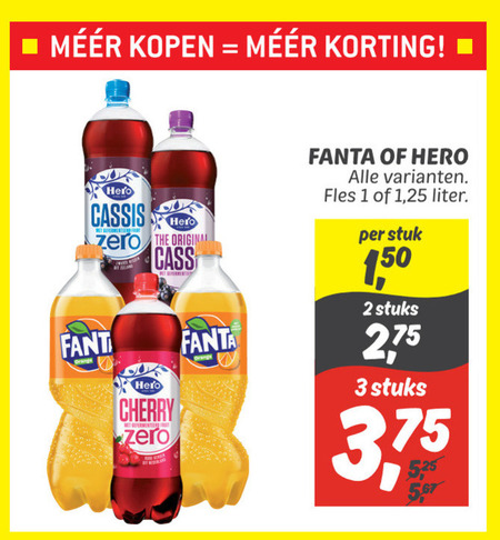 Hero   frisdrank folder aanbieding bij  Dekamarkt - details