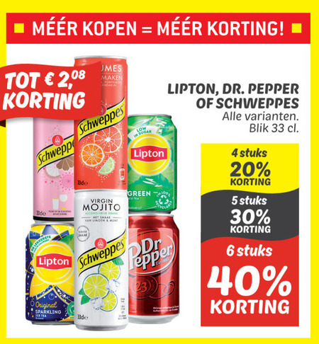 Lipton   cola, frisdrank folder aanbieding bij  Dekamarkt - details