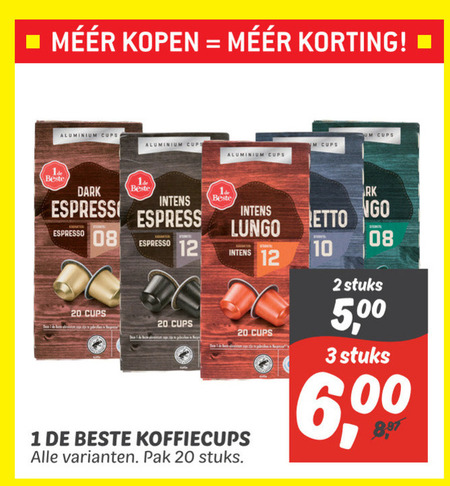 1 De Beste   koffiecups folder aanbieding bij  Dekamarkt - details