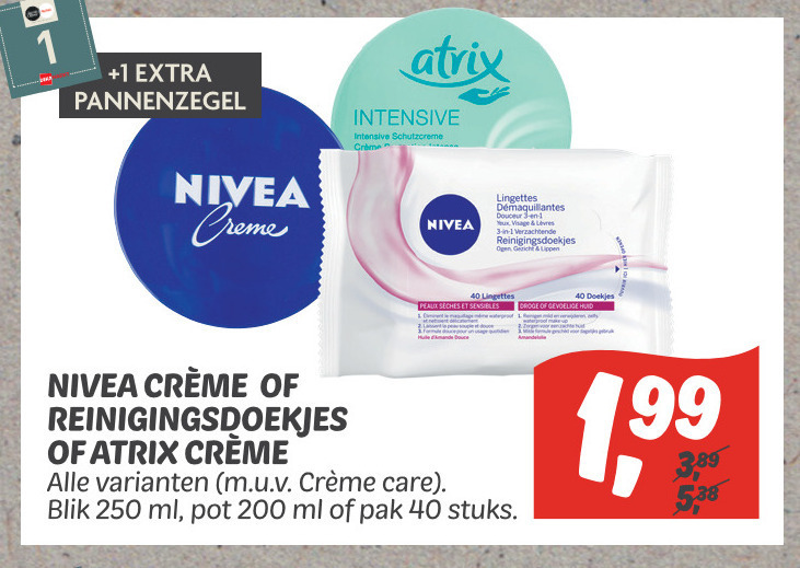 Nivea   reinigingsdoekje folder aanbieding bij  Dekamarkt - details