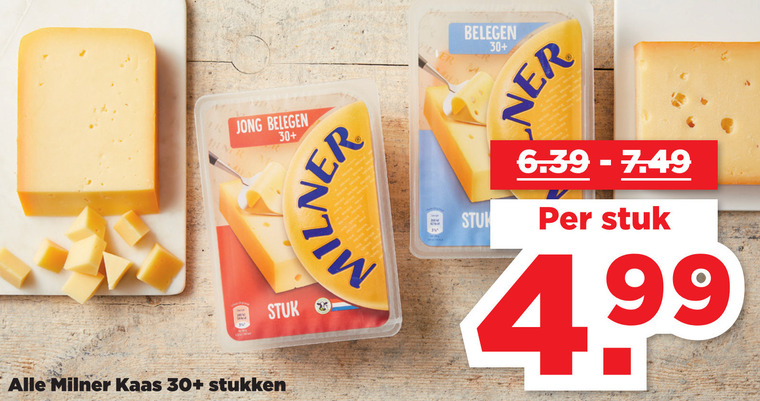 Milner   kaas folder aanbieding bij  Plus - details