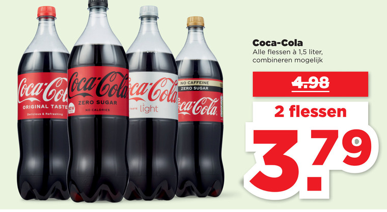 Coca-Cola   cola folder aanbieding bij  Plus - details