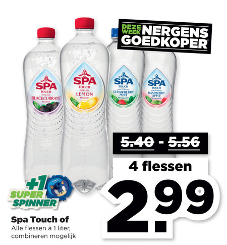 Spa en Fruit   fruitdrank folder aanbieding bij  Plus - details