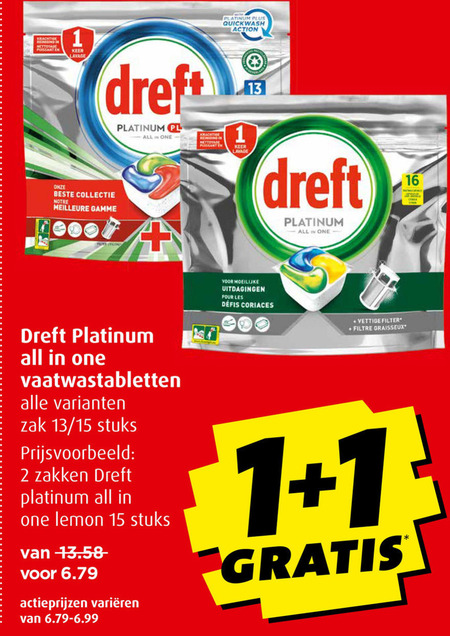 Dreft   vaatwasmiddel folder aanbieding bij  Boni - details