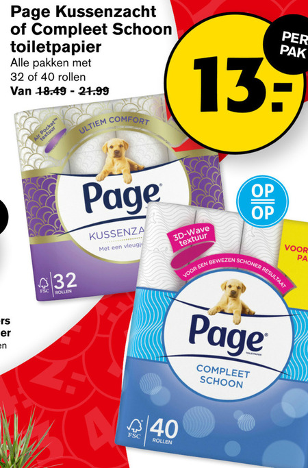 Page   toiletpapier folder aanbieding bij  Hoogvliet - details