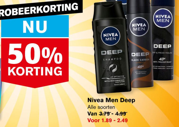 Nivea   deodorant folder aanbieding bij  Hoogvliet - details