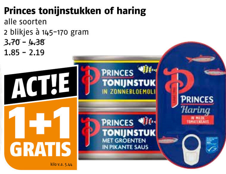 Princes   haring, tonijn in blik folder aanbieding bij  Poiesz - details