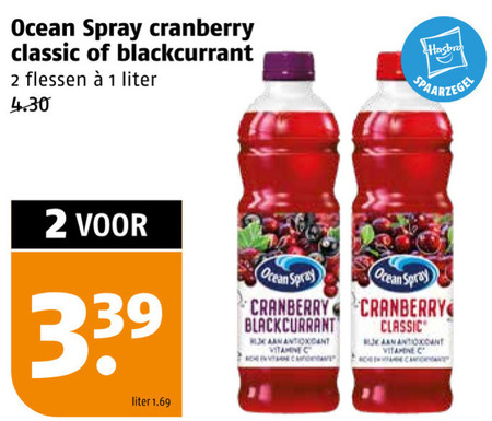 Ocean Spray   fruitdrank folder aanbieding bij  Poiesz - details