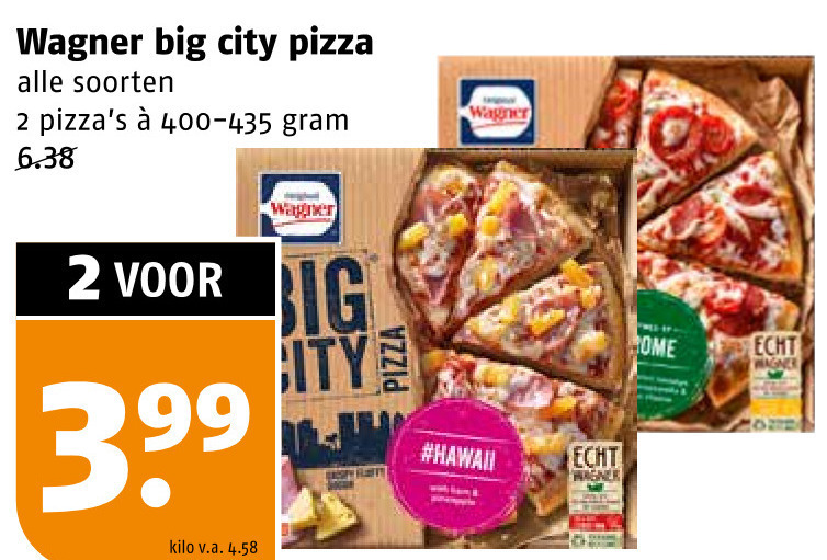 Wagner   diepvriespizza folder aanbieding bij  Poiesz - details