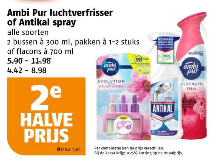 Ambi Pur   luchtverfrisser folder aanbieding bij  Poiesz - details