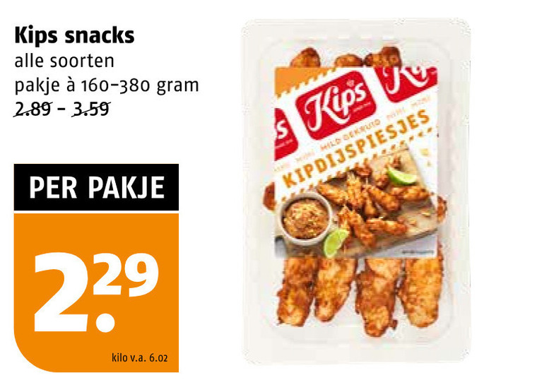 Kips   snack folder aanbieding bij  Poiesz - details