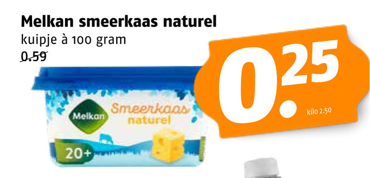 Melkan   smeerkaas folder aanbieding bij  Poiesz - details