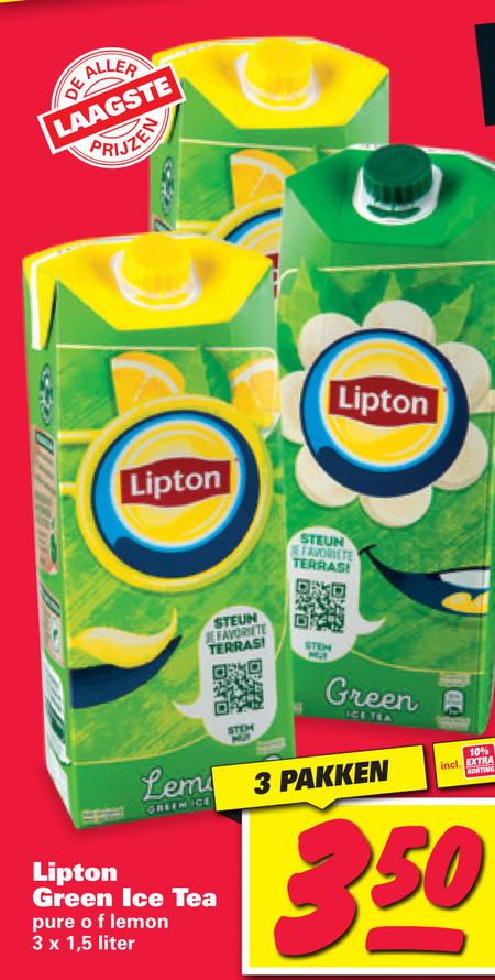 Lipton   ice tea folder aanbieding bij  Nettorama - details