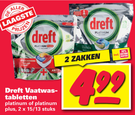 Dreft   vaatwasmiddel folder aanbieding bij  Nettorama - details